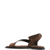 Sandali in pelle in marrone 