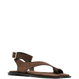Sandali in pelle in marrone 