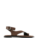 Sandali in pelle in marrone 