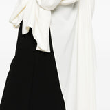 Blusa drappeggiata con design asmmetrico in avorio Amen - donna 