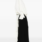 Blusa drappeggiata con design asmmetrico in avorio Amen - donna 