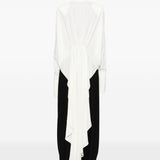Blusa drappeggiata con design asmmetrico in avorio Amen - donna 