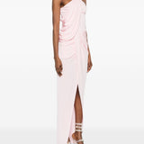 Abito lungo con collo halter in rosa Amen - donna 