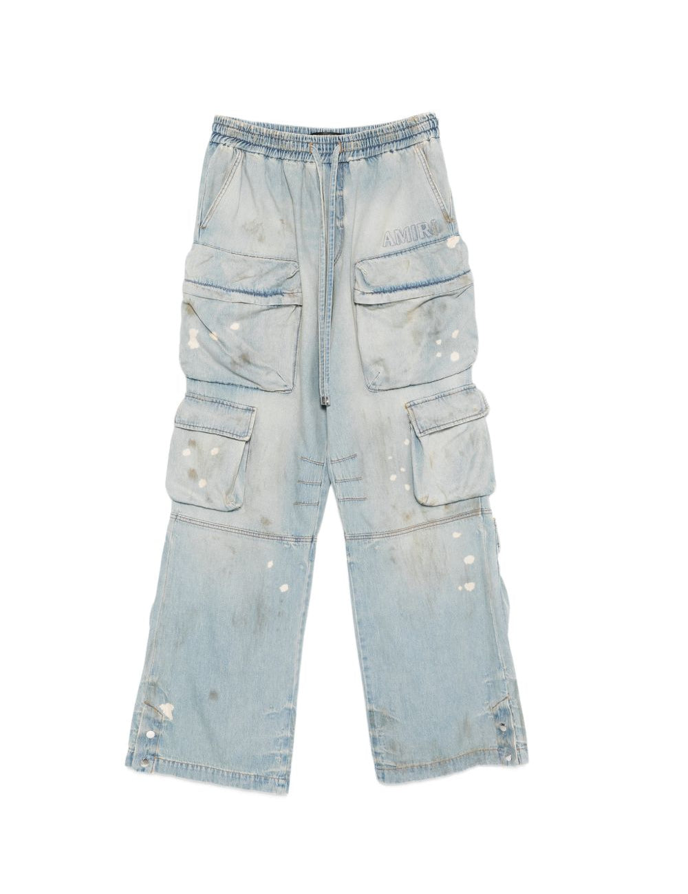 Jeans cargo con coulisse in blu Amiri - uomo 