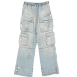 Jeans cargo con coulisse in blu Amiri - uomo 