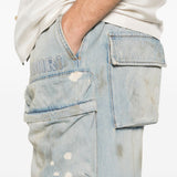 Jeans cargo con coulisse in blu Amiri - uomo 