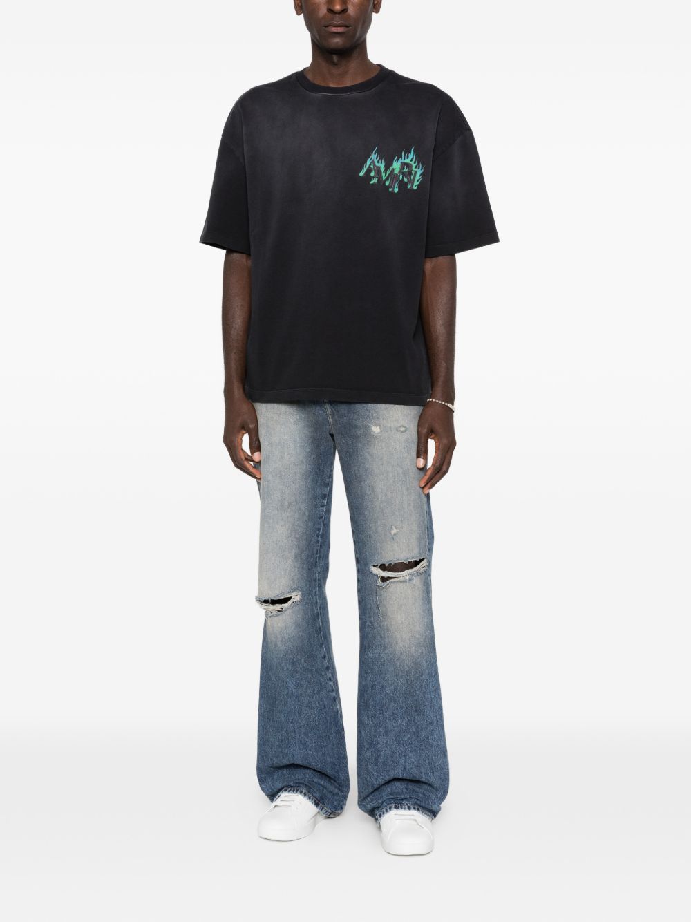 Jeans bootcut in blu Amiri - uomo 