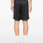 Pantaloncini con coulisse a quadri in nero Amiri - uomo 