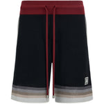 Shorts in maglia a righe in nero Amiri - uomo 