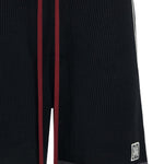 Shorts in maglia a righe in nero Amiri - uomo 