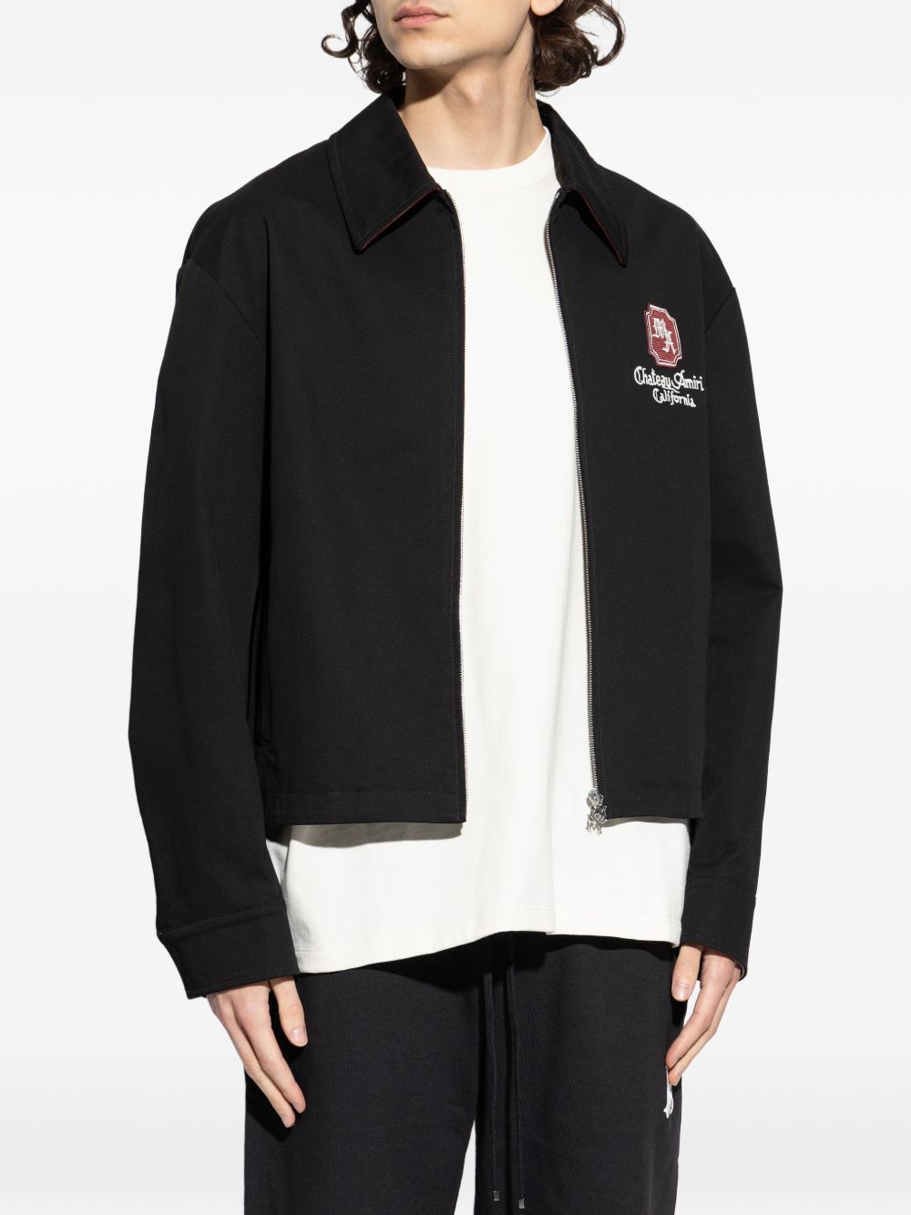 Giacca con zip in nero AMIRI - uomo 