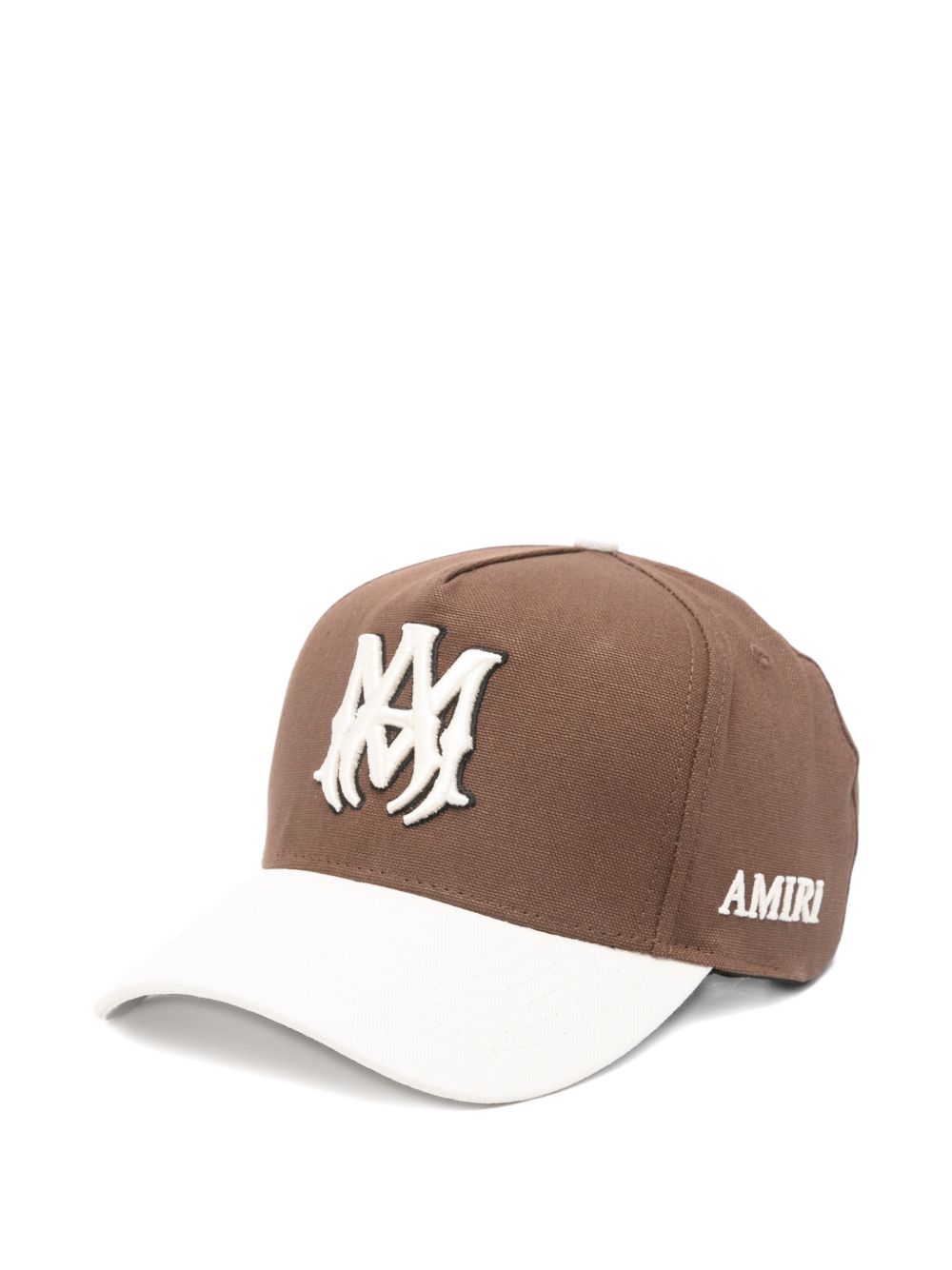 Cappello da baseball con logo in marrone Amiri - uomo 