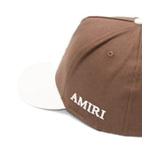 Cappello da baseball con logo in marrone Amiri - uomo 