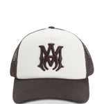 Cappello da baseball con logo in bianco e marrone Amiri - uomo 