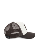 Cappello da baseball con logo in bianco e marrone Amiri - uomo 