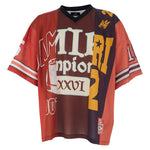 T-shirt con scollo a V in rosso Amiri - uomo 