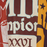 T-shirt con scollo a V in rosso Amiri - uomo 
