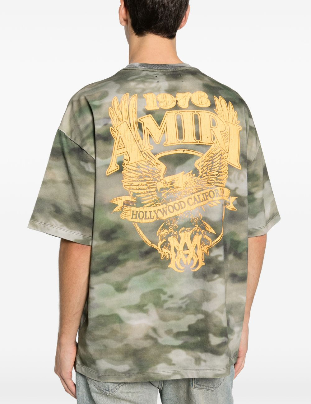T-shirt con stampa eagle Amiri - uomo 