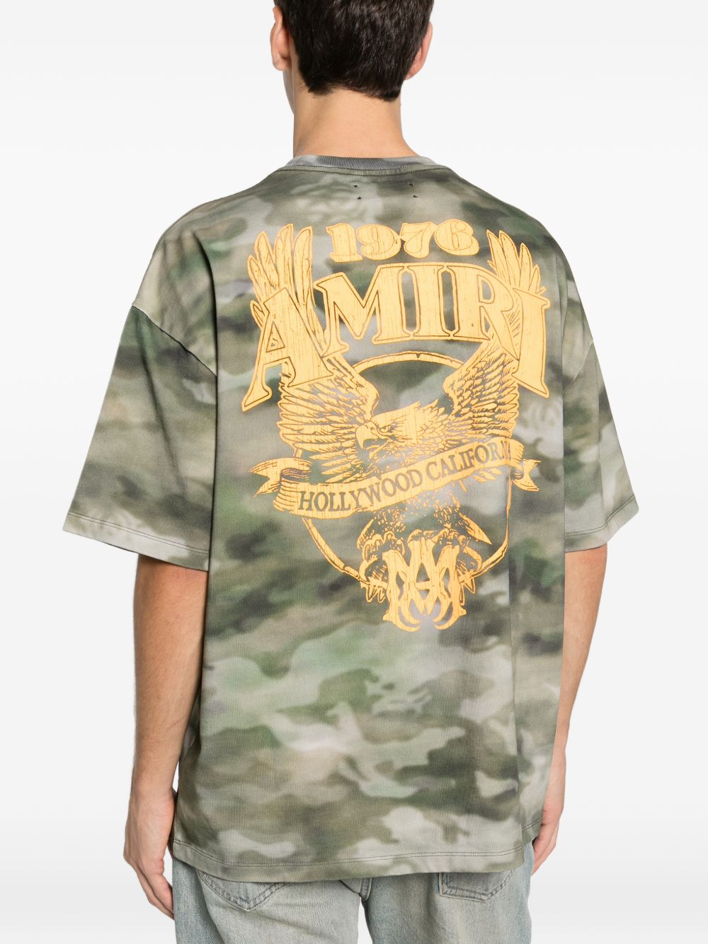 T-shirt con stampa eagle Amiri - uomo 
