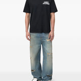 T-shirt oversize hollywood in nero Amiri - uomo 