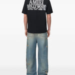 T-shirt oversize hollywood in nero Amiri - uomo 