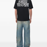 T-shirt oversize hollywood in nero Amiri - uomo 