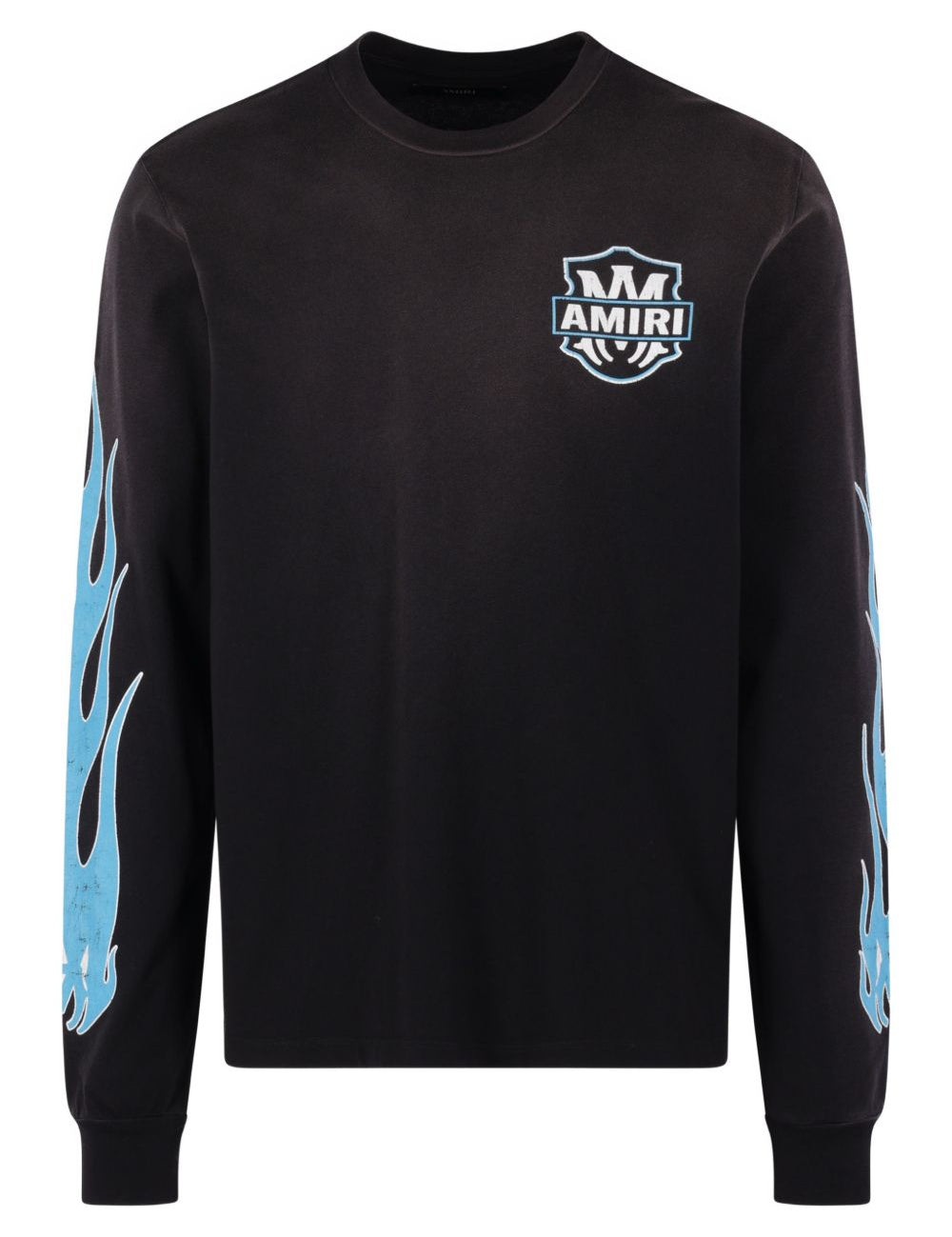 T-shirt a maniche lunghe eagle flames in nero Amiri - uomo 