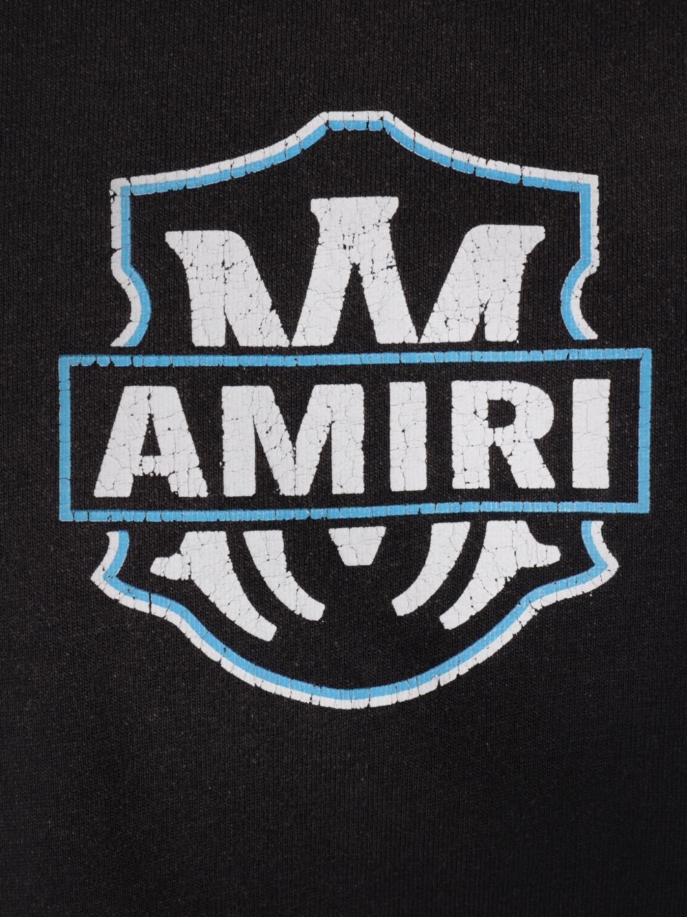 T-shirt a maniche lunghe eagle flames in nero Amiri - uomo 