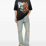 T-shirt con stampa eagle Amiri - uomo 
