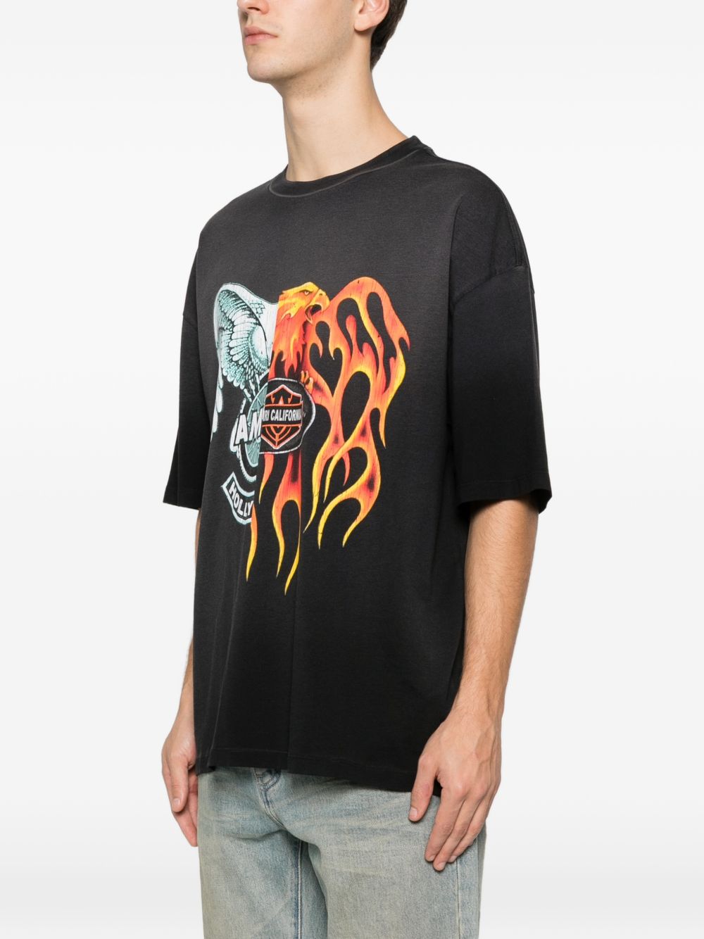 T-shirt con stampa eagle Amiri - uomo 