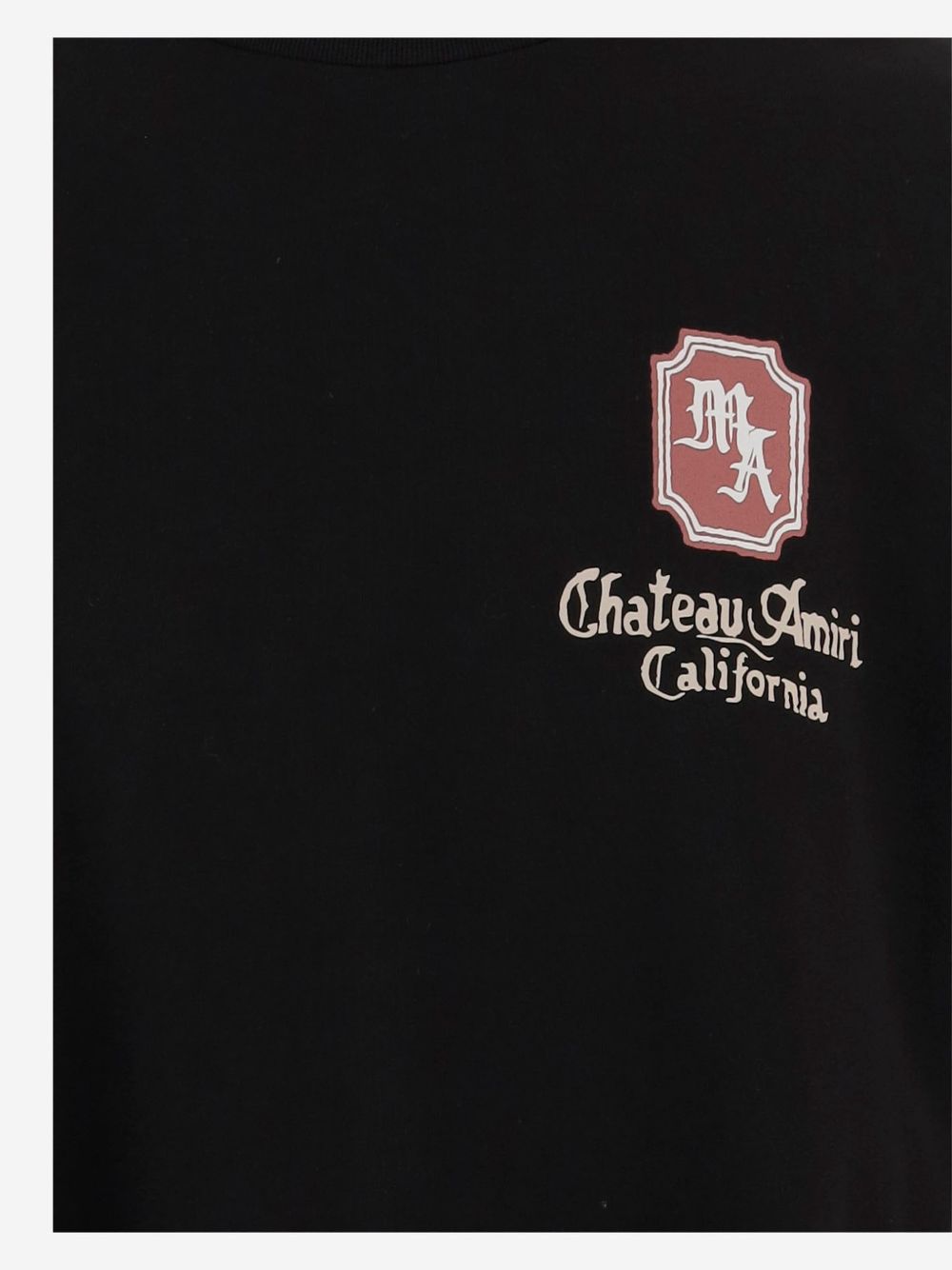 T-shirt con logo in nero Amiri - uomo 