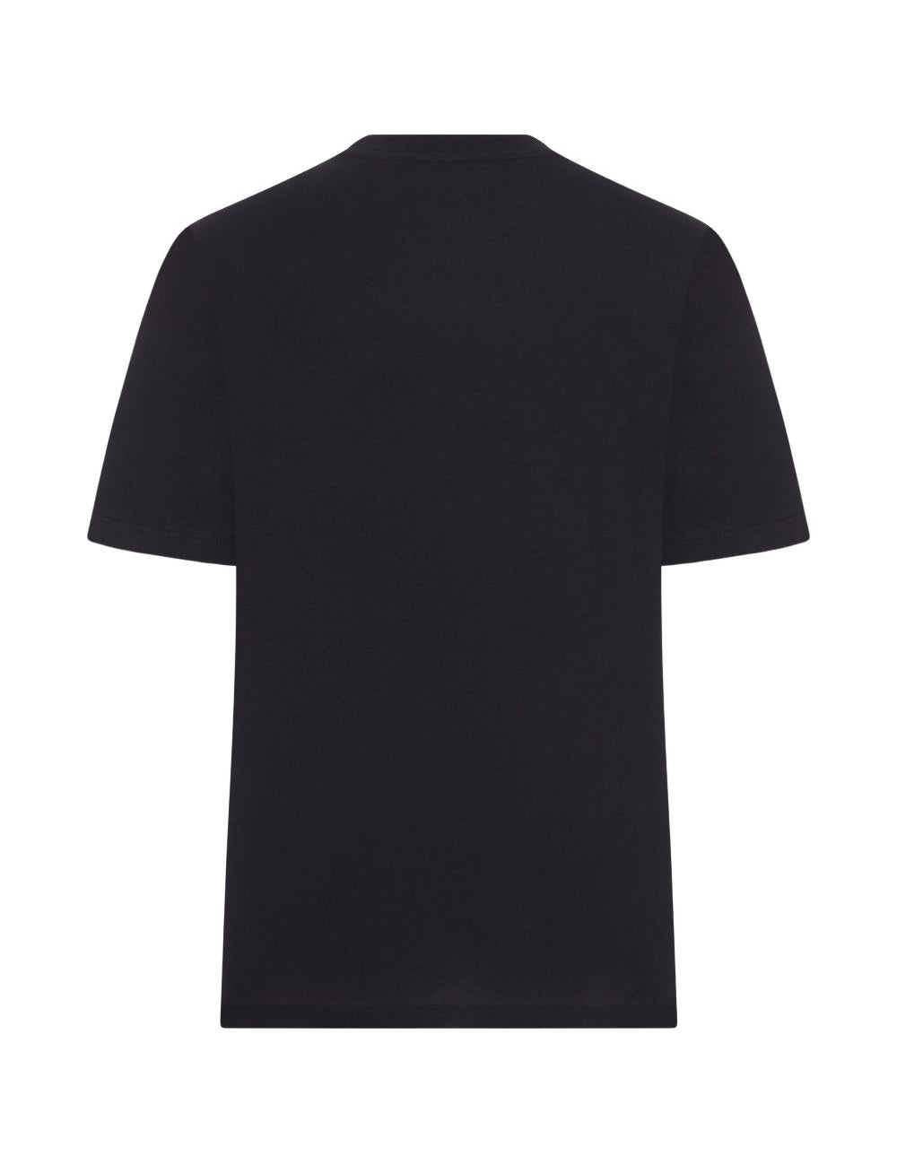 T-shirt girocollo con logo ricamato in nero Amiri - uomo 