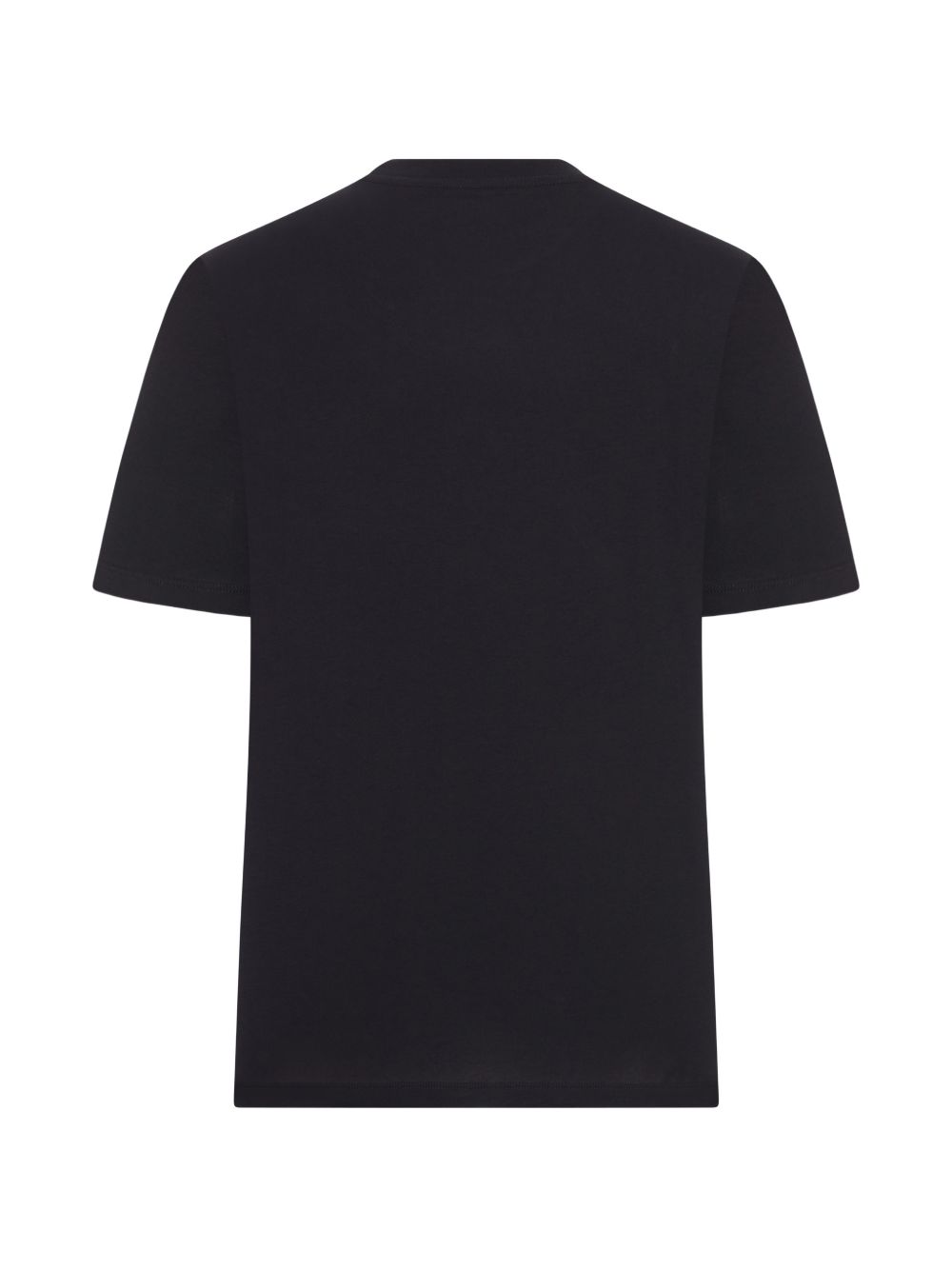 T-shirt girocollo con logo ricamato in nero Amiri - uomo 