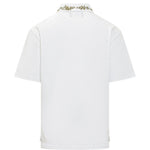 Polo con colletto a fantasia floreale in bianco Amiri - uomo 