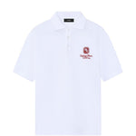 Polo con logo in bianco Amiri - uomo 