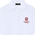 Polo con logo in bianco Amiri - uomo 