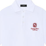 Polo con logo in bianco Amiri - uomo 