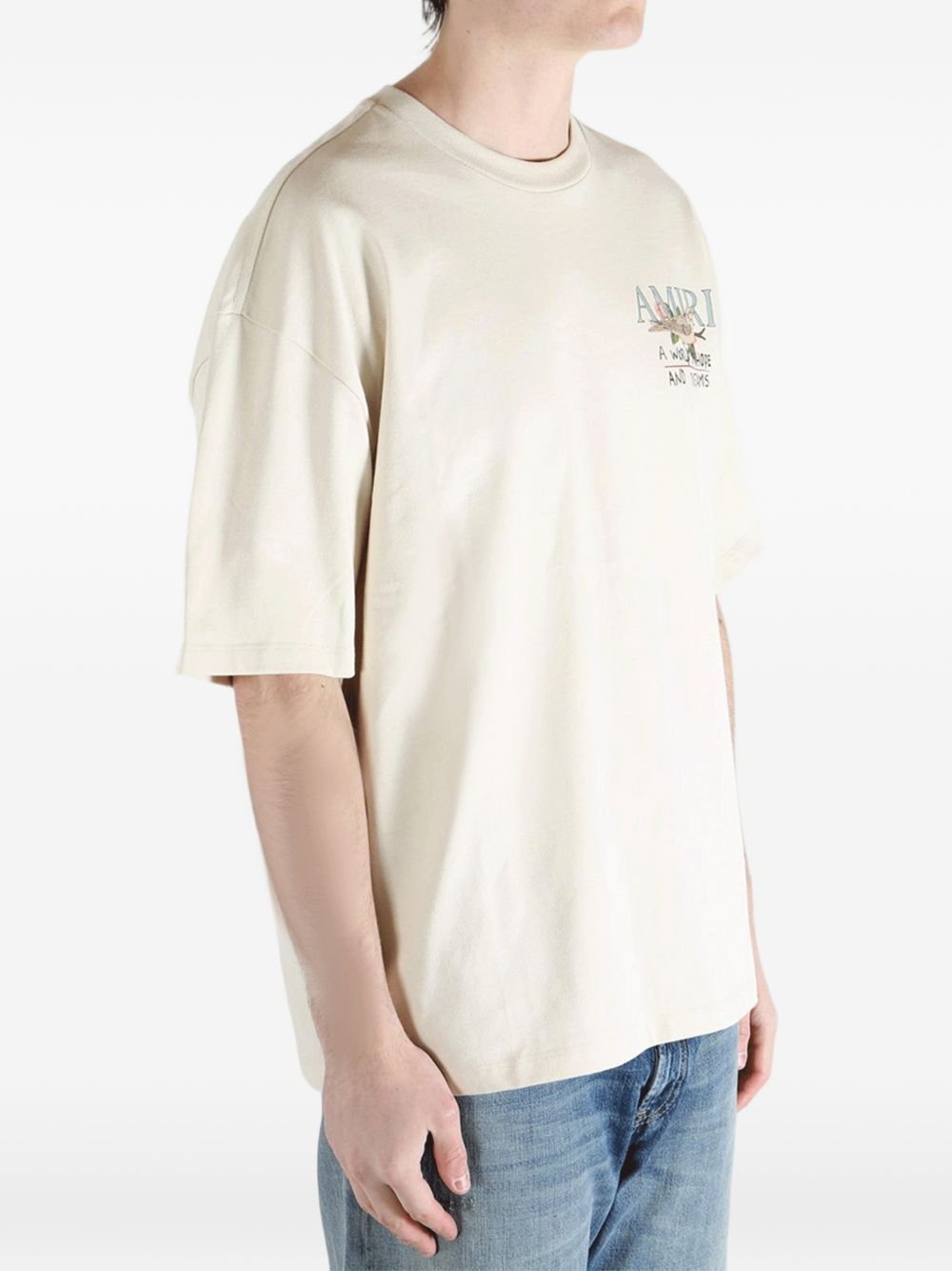 Camicia con stampa in beige Amiri - uomo 
