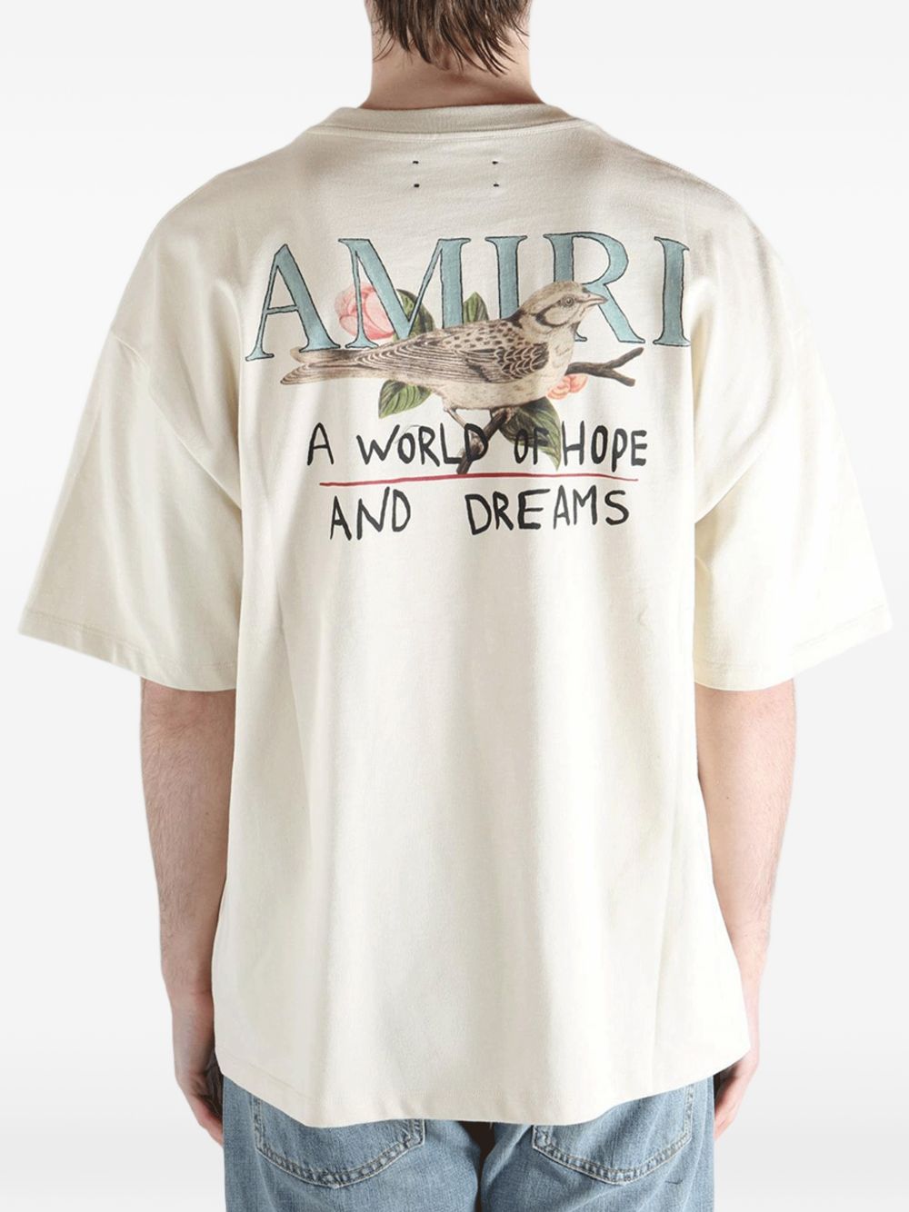 Camicia con stampa in beige Amiri - uomo 