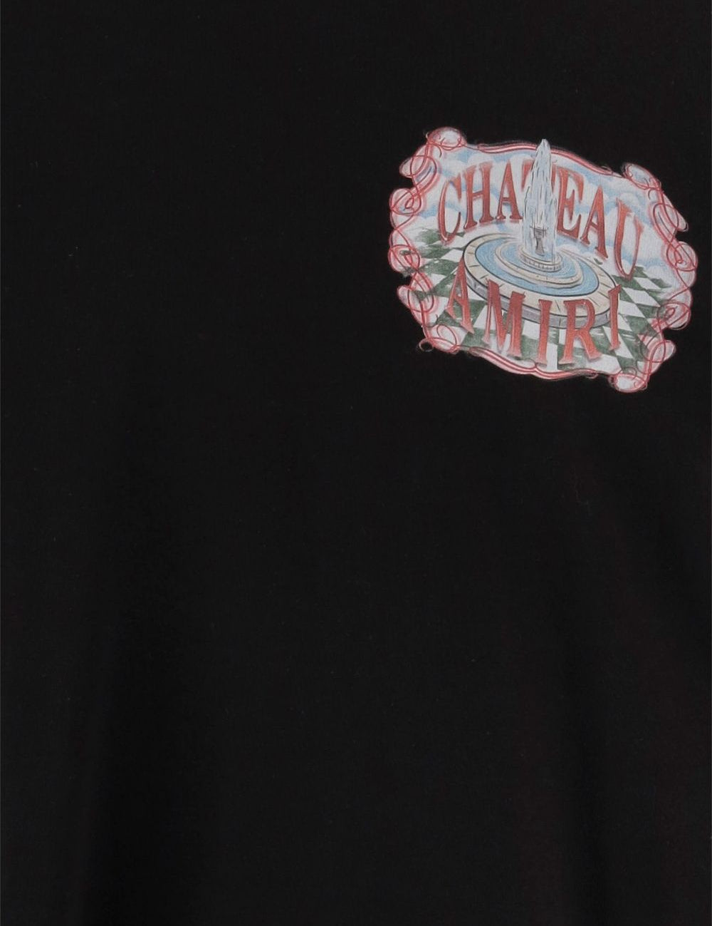 T-shirt con stampa in nero Amiri - uomo 