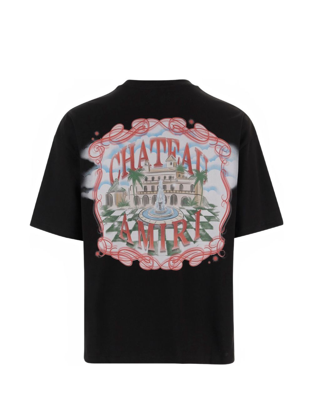 T-shirt con stampa in nero Amiri - uomo 