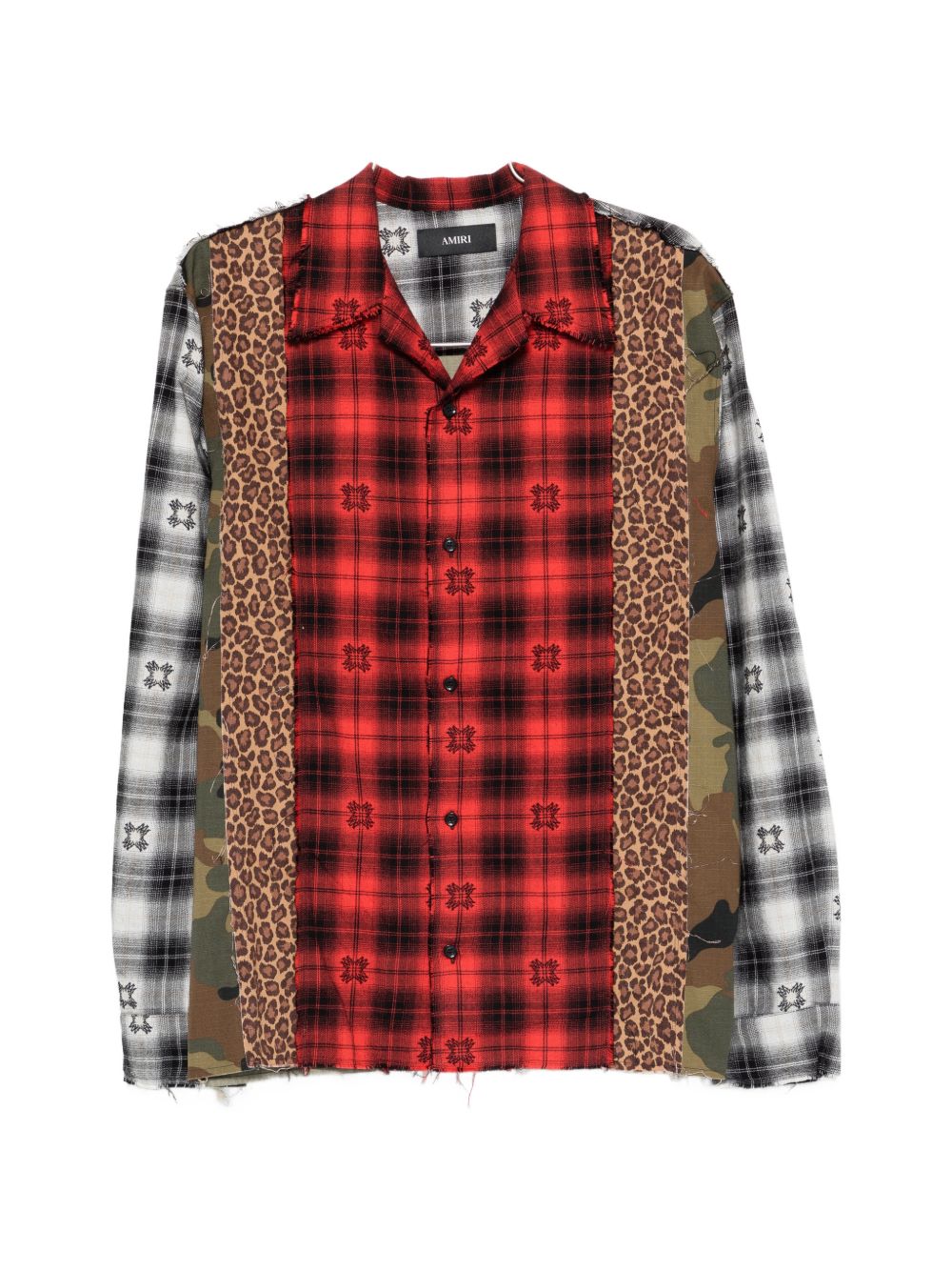 Camicia spliced ma quad multicolore Amiri - uomo 