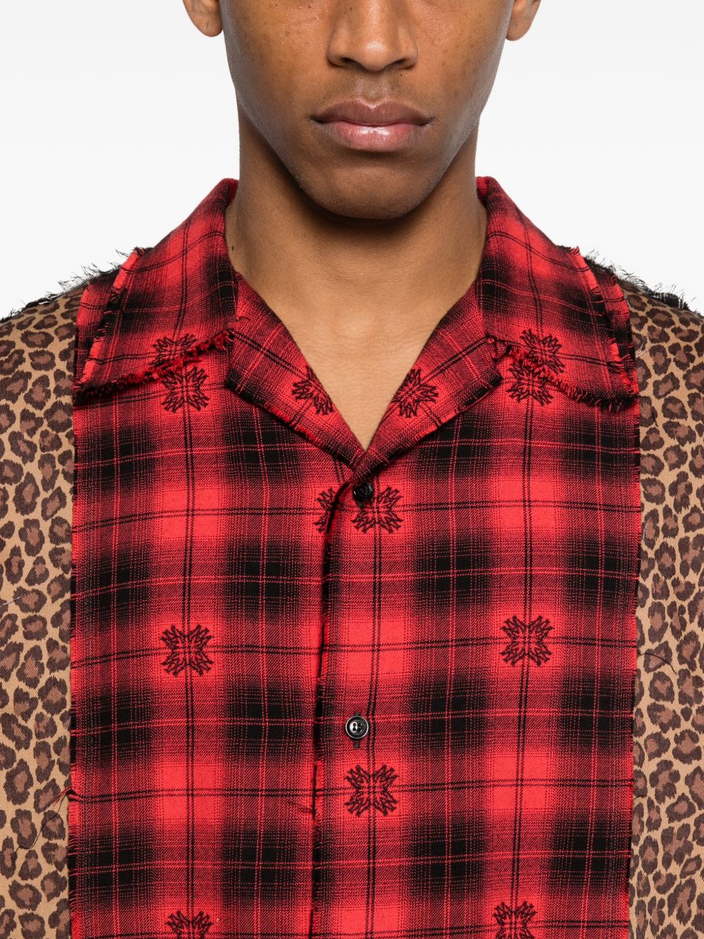 Camicia spliced ma quad multicolore Amiri - uomo 