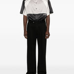 Camicia con inserto geometrico in bianco e nero AMIRI - uomo 