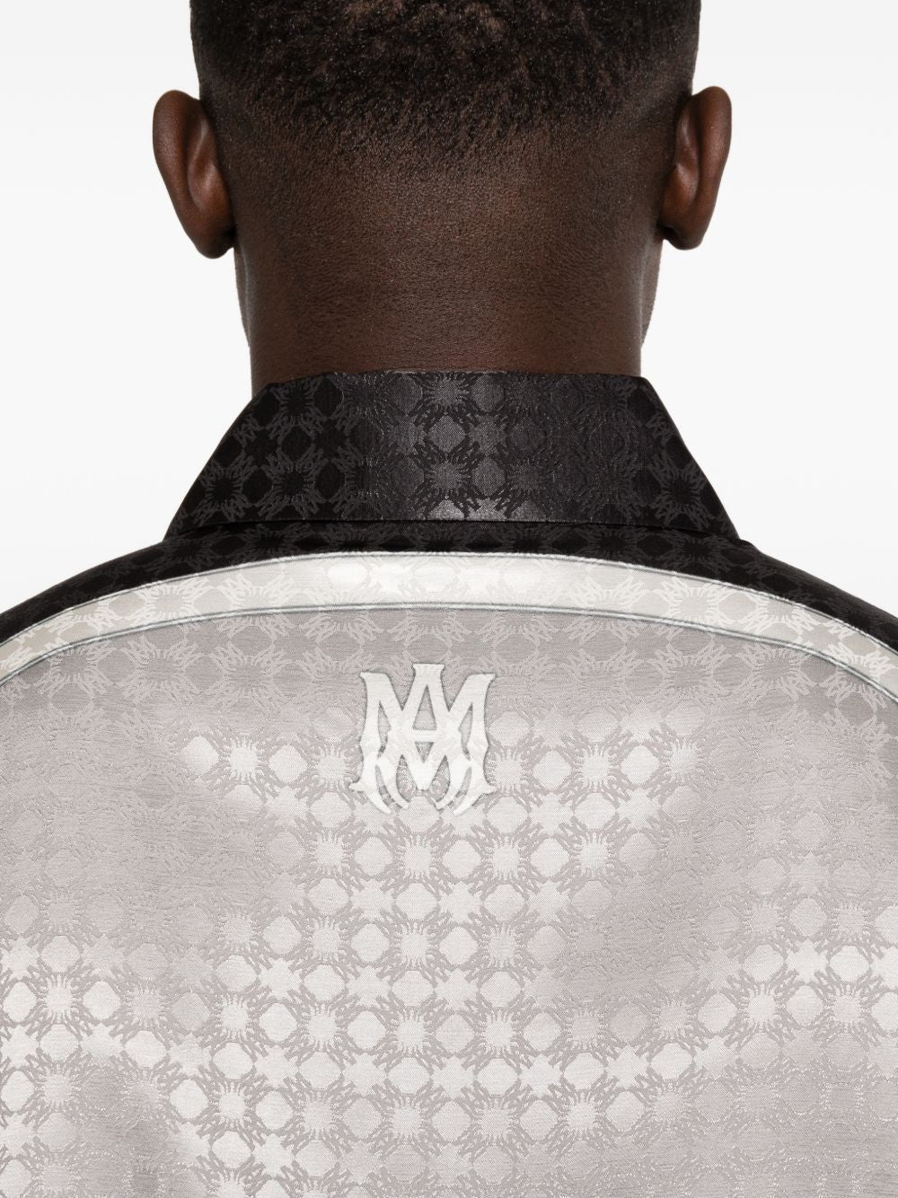Camicia con inserto geometrico in bianco e nero AMIRI - uomo 