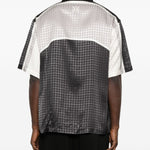 Camicia con inserto geometrico in bianco e nero AMIRI - uomo 