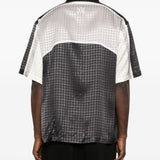 Camicia con inserto geometrico in bianco e nero AMIRI - uomo 