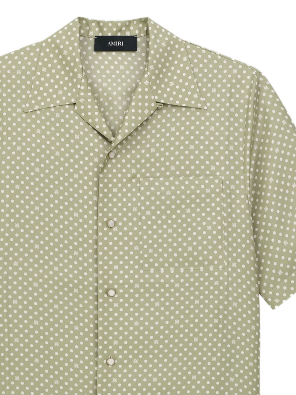 Camicia a pois in verde salvia AMIRI - uomo 
