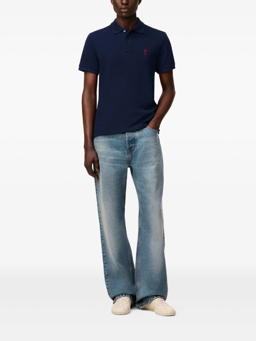 Polo Ami de Coeur in blu 