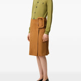 Cardigan Ami de Coeur con ricamo in verde matcha 